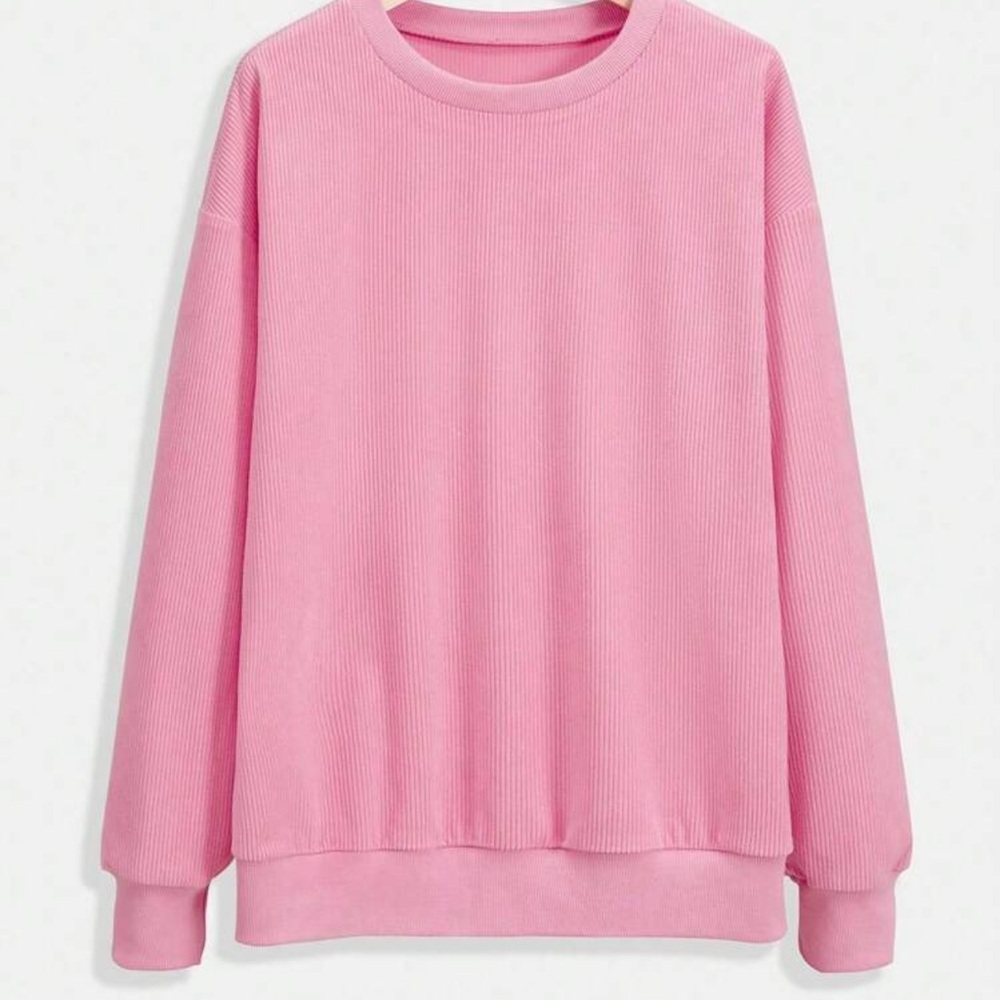 SHEIN Pink Ribbed Top